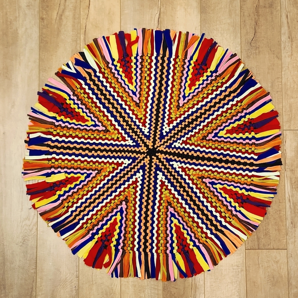 Cottagecore Handmade Round Rug